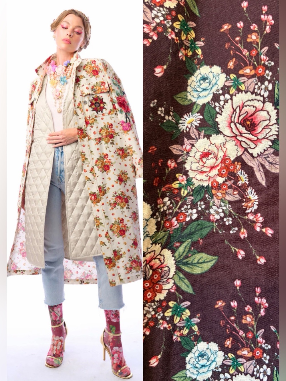 Burgundy Cara Delvinge coat